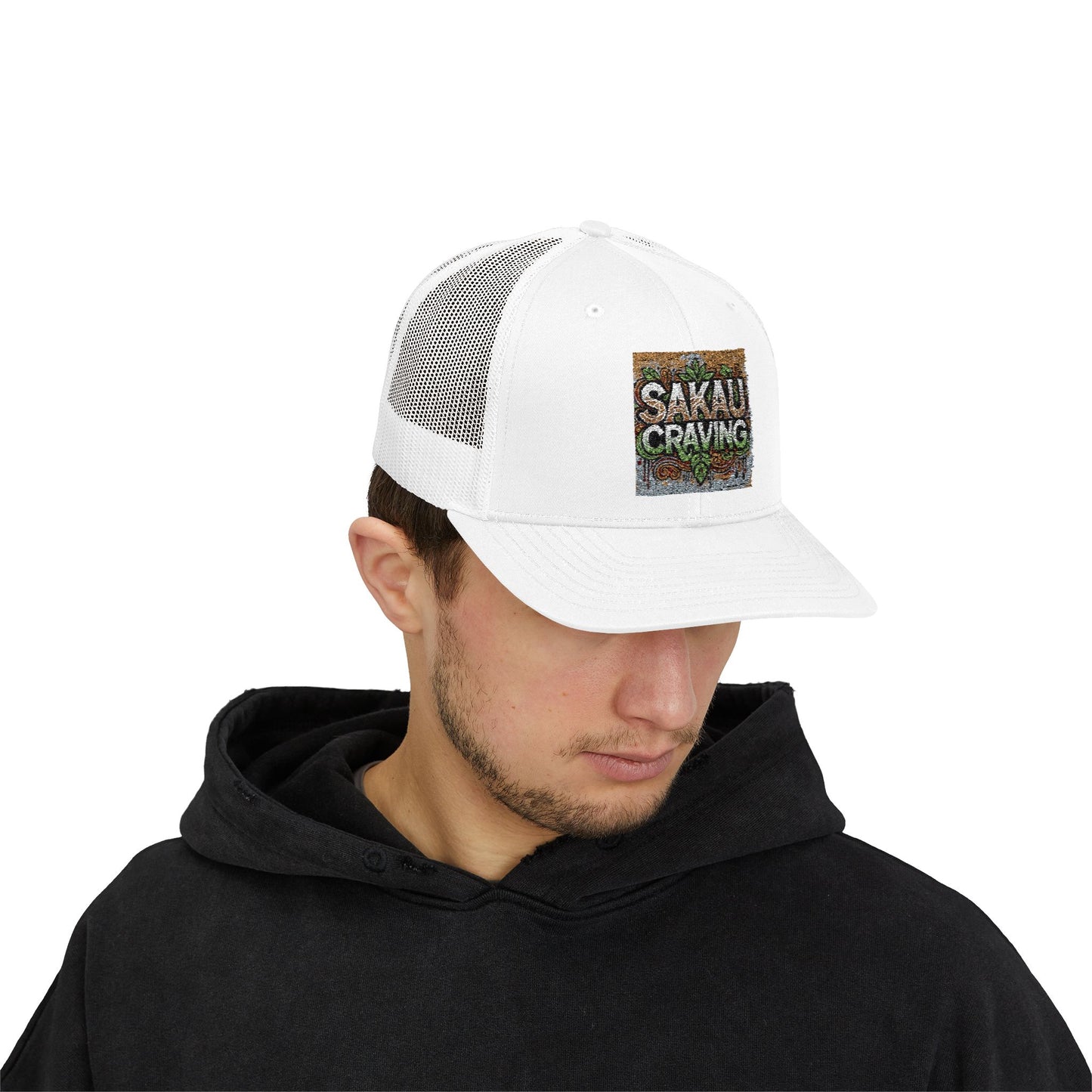 Sakau Craving Snapback Trucker Cap - Stylish & Breathable Hat for Outdoor Adventures