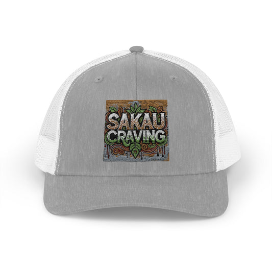 Sakau Craving Snapback Trucker Cap - Stylish & Breathable Hat for Outdoor Adventures