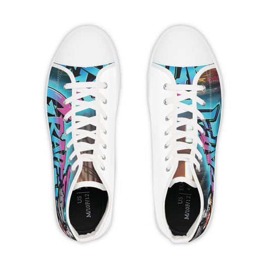 Stylish High Top Sneakers with Bold Dragon Design - Perfect for Casual Outfits