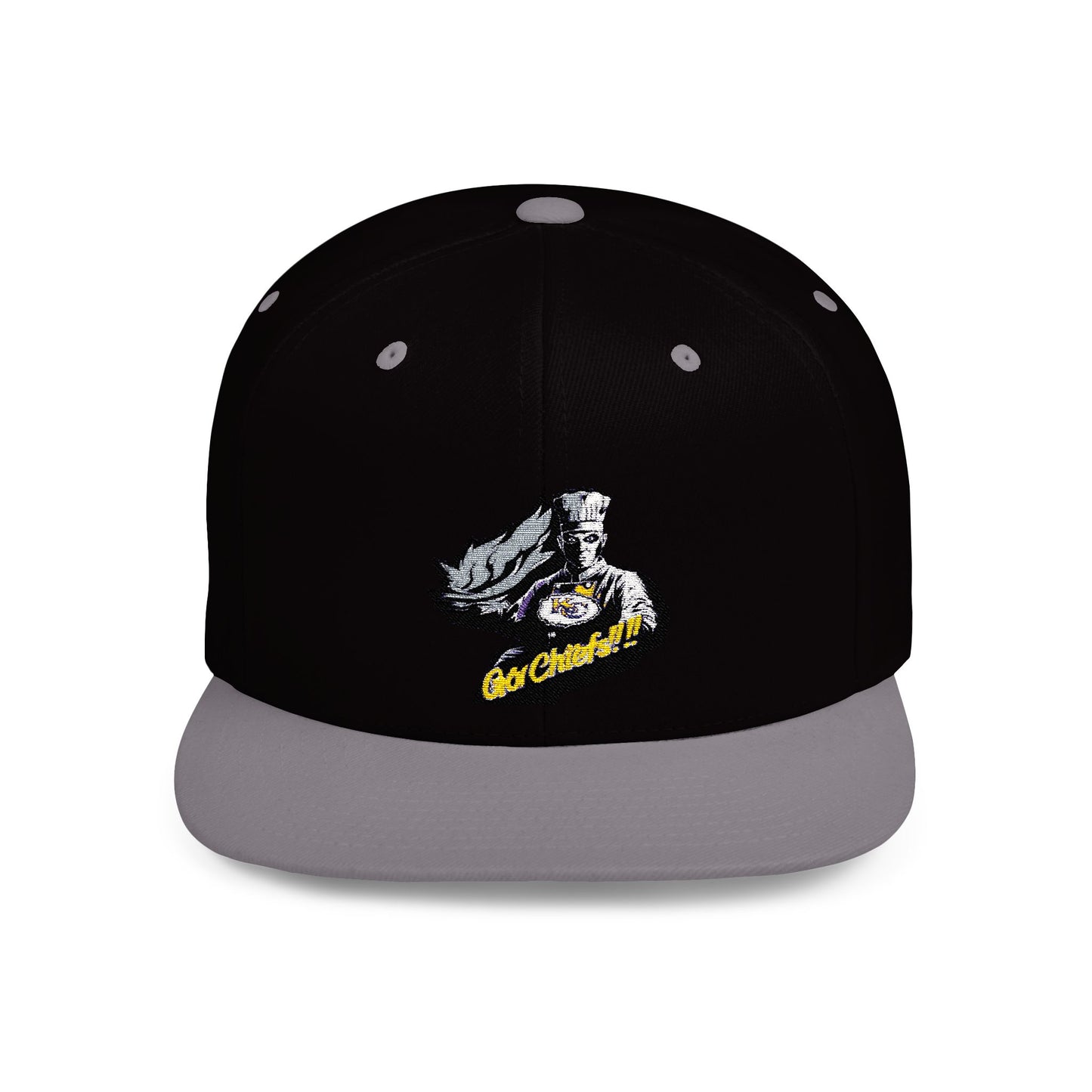 Go Chiefs! Flat Bill Snapback Hat - Stylish Sports Cap for Fans