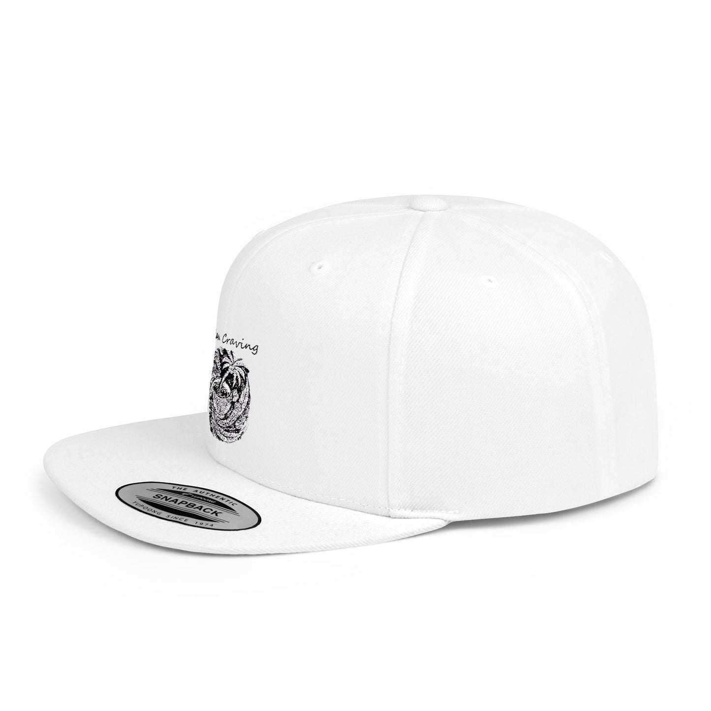 Sakau Craving Flat Bill Snapback Hat – Stylish, Unique Design for Everyday Wear