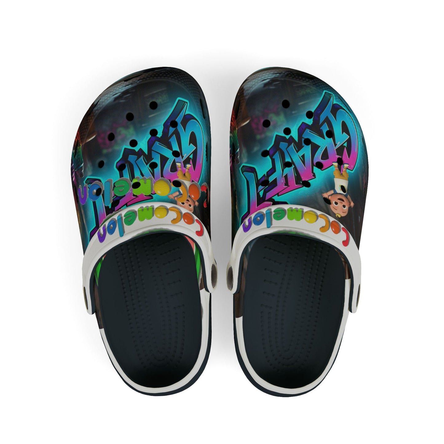 Colorful Kid's EVA Foam Clogs with Cartoon Design