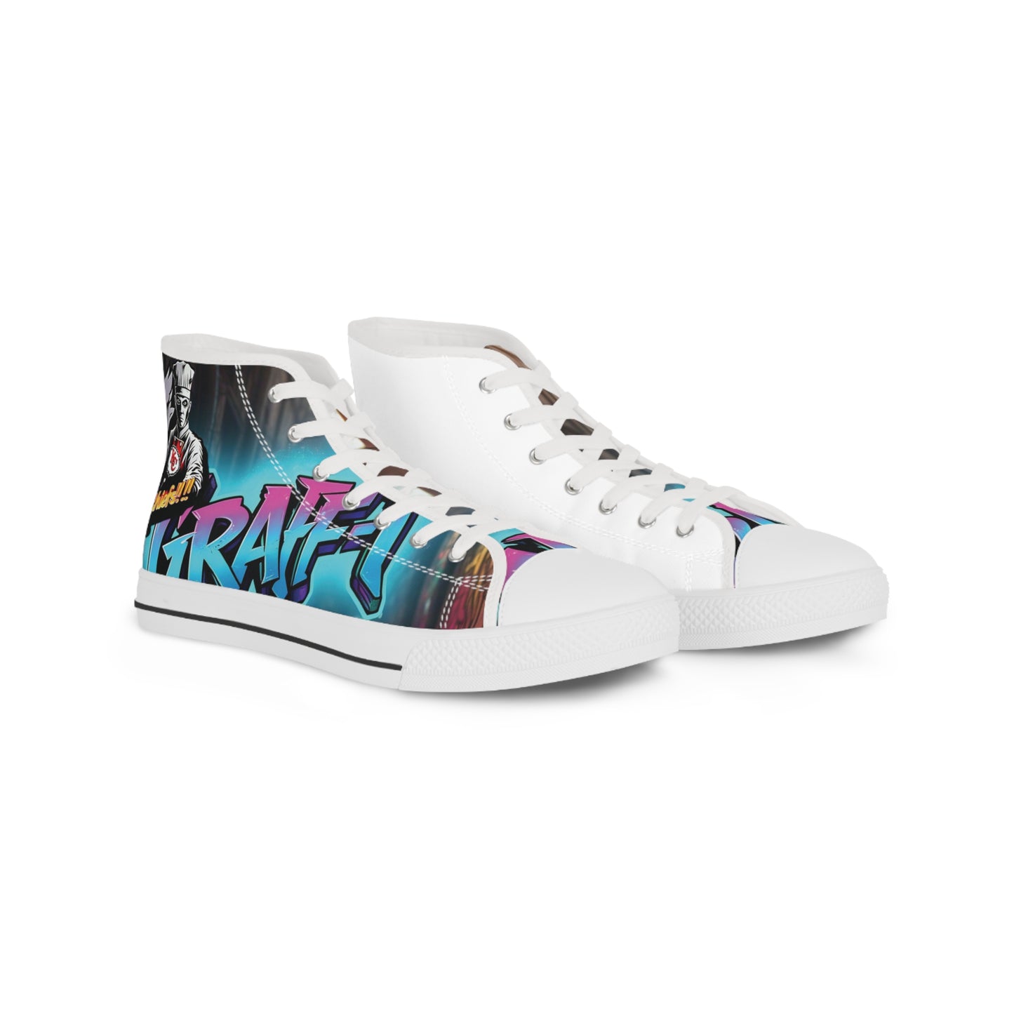 Stylish High Top Sneakers with Bold Dragon Design - Perfect for Casual Outfits