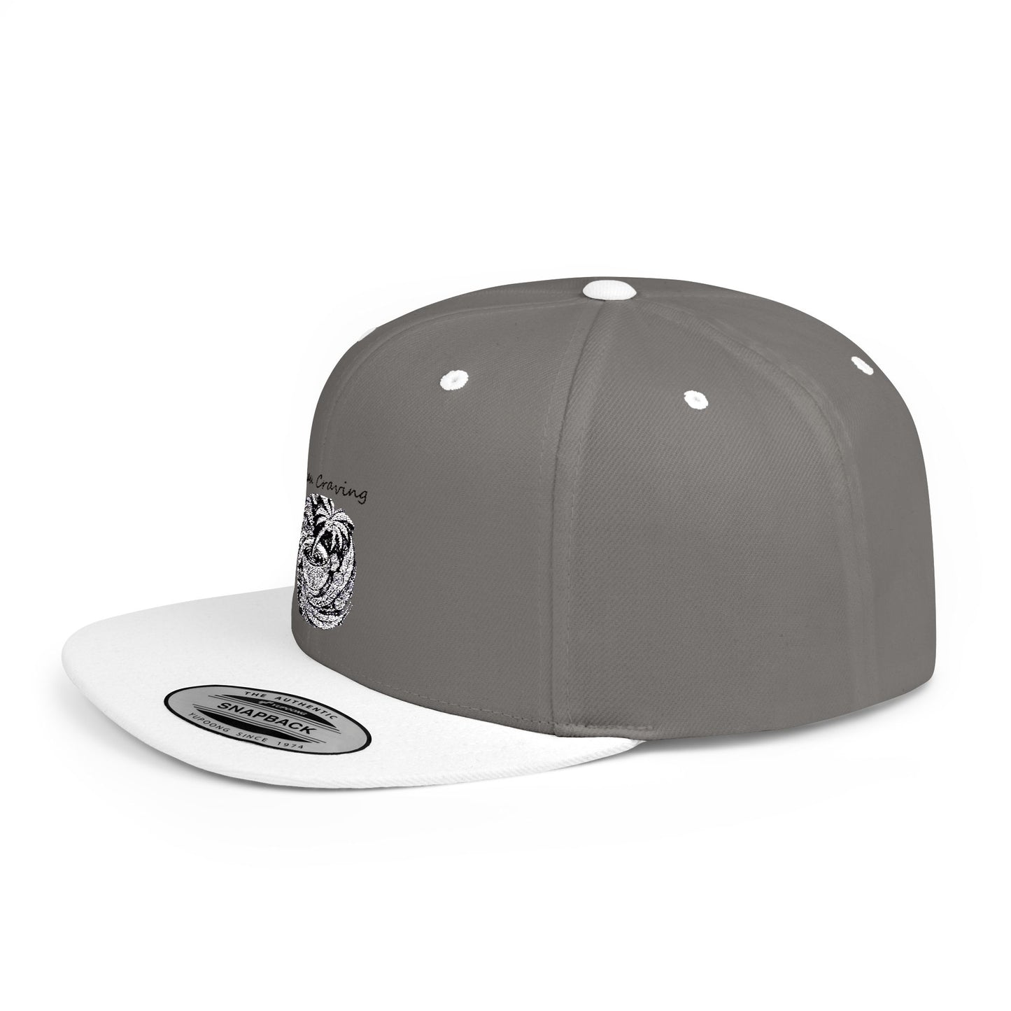 Sakau Craving Flat Bill Snapback Hat – Stylish, Unique Design for Everyday Wear