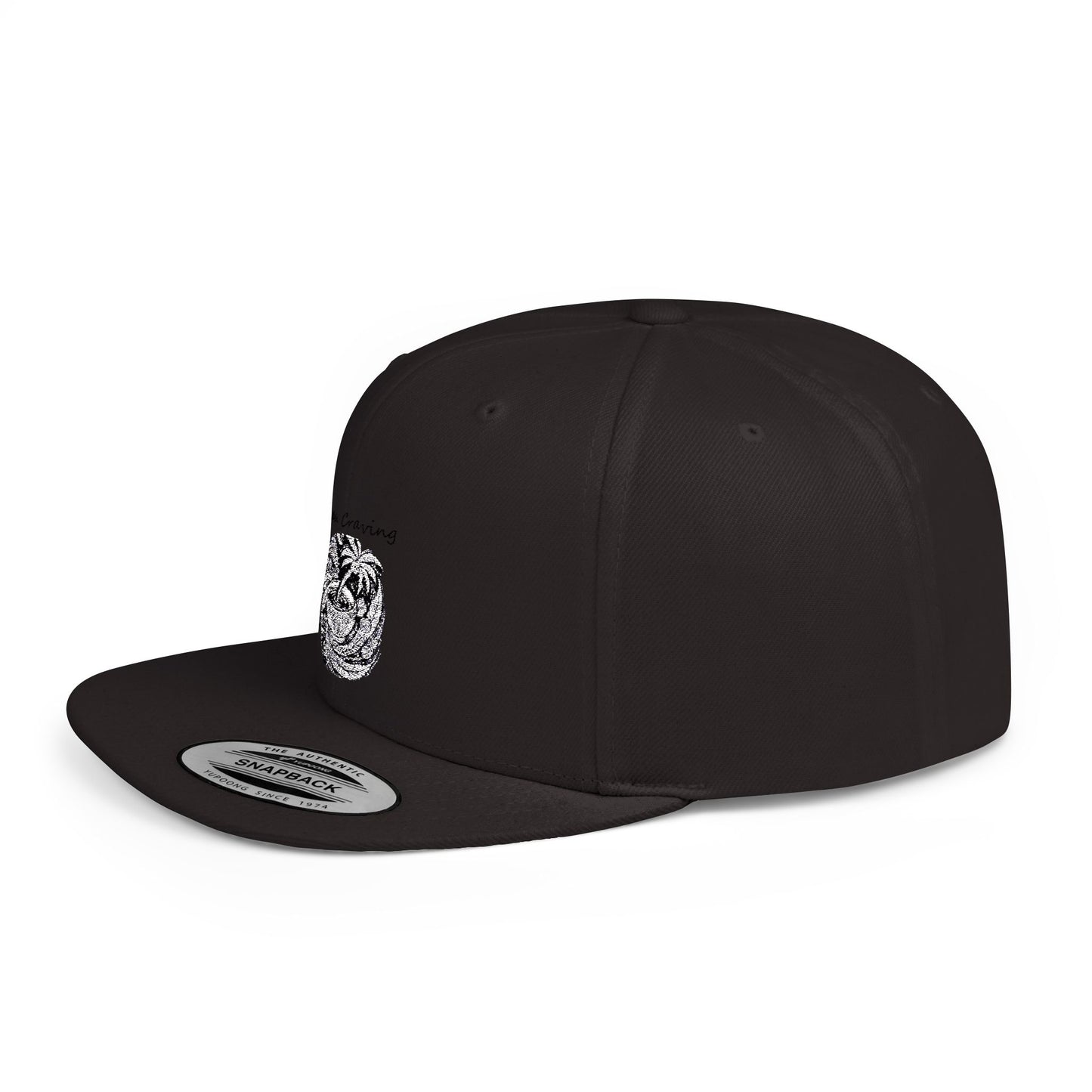 Sakau Craving Flat Bill Snapback Hat – Stylish, Unique Design for Everyday Wear